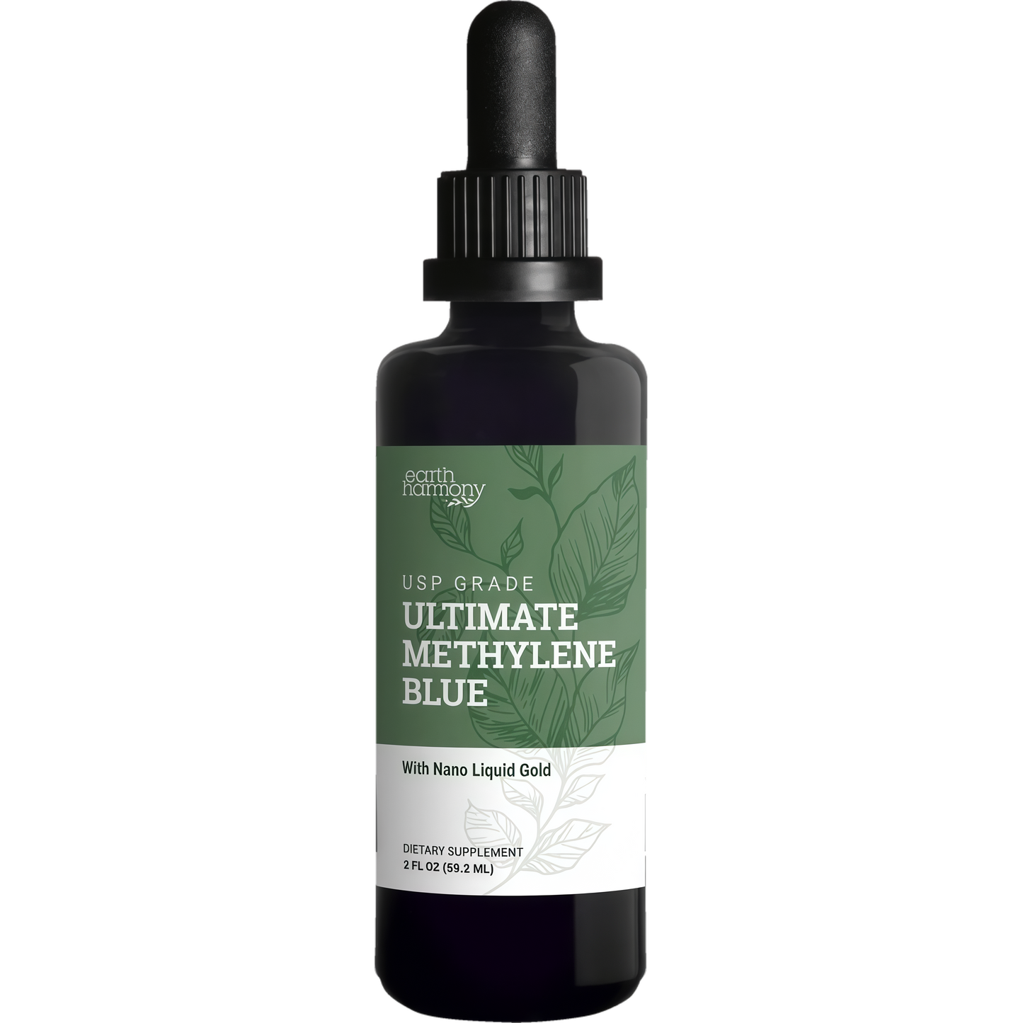 C, 1% USP (Pharmaceutical) Grade, with Nano Liquid Gold for Photodynamic Research, Miron Glass Bottle (2 Oz)